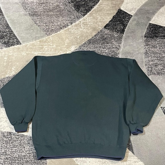 Vintage Red Cliff Trading Co Sweatshirt Mens Large Green Wildlife Deer Pullover - Picture 5 of 13